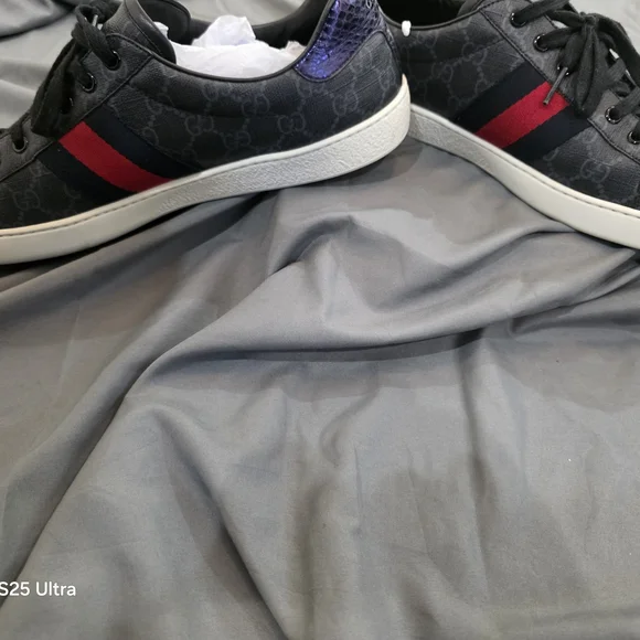 Gucci Black and Red Sneakers